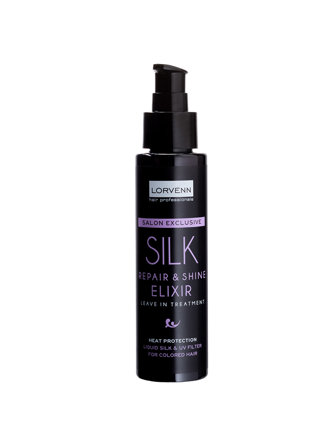 Эликсир с жидким шелком для реструктуризации и блеска волос SILK REPAIR&SHINE ELIXIR 100мл LORVENN модель 5,20E+12 Фото