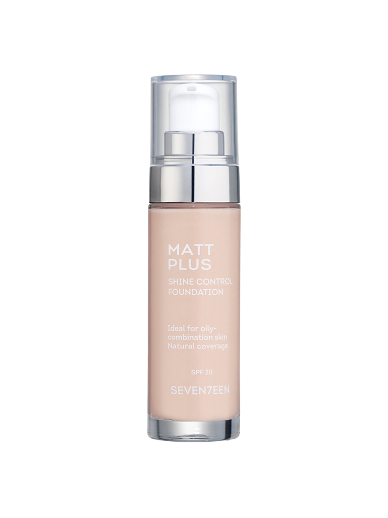 Тональный крем матирующий "MATT PLUS SHINE CONTROL FOUNDATION", тон 00, св.фарфор SEVEN7EEN модель 5,20E+12 Фото