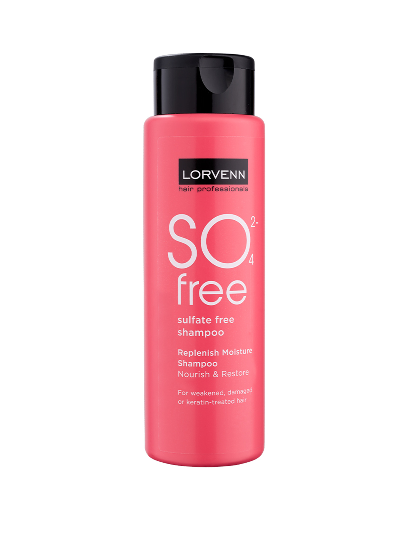 Безсульфатный шампунь для ослабленных и поврежденных волос SO FREE - sulfate free shampoo LORVENN модель 5201641736180 Фото