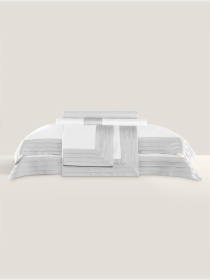 Комплект постельного белья Эдем бел/сер 145х200/200х230/50х70 TOGAS модель 1006.00837 Фото
