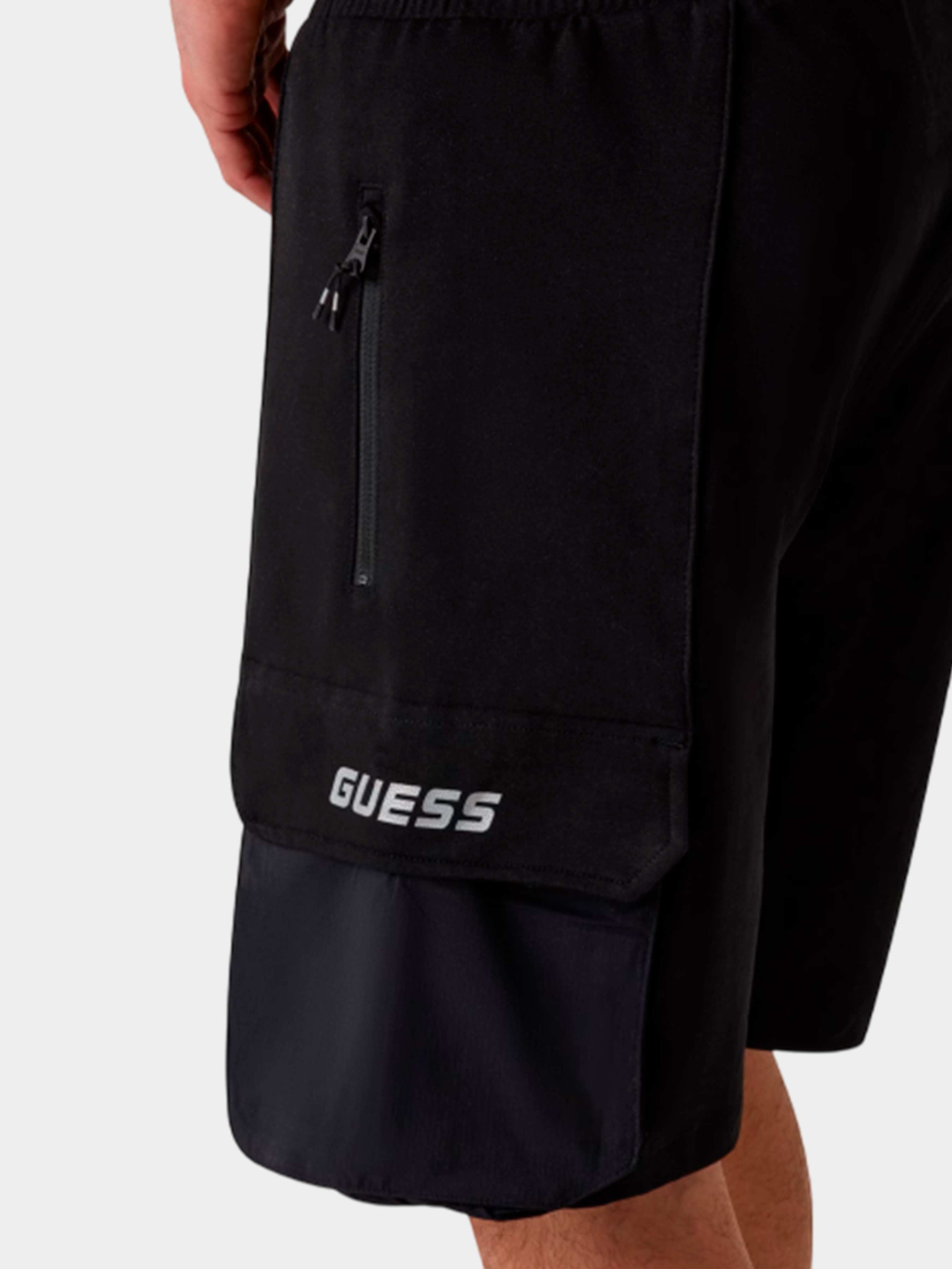Шорты GUESS модель Z5GD04-K6ZS1-JBLK Фото