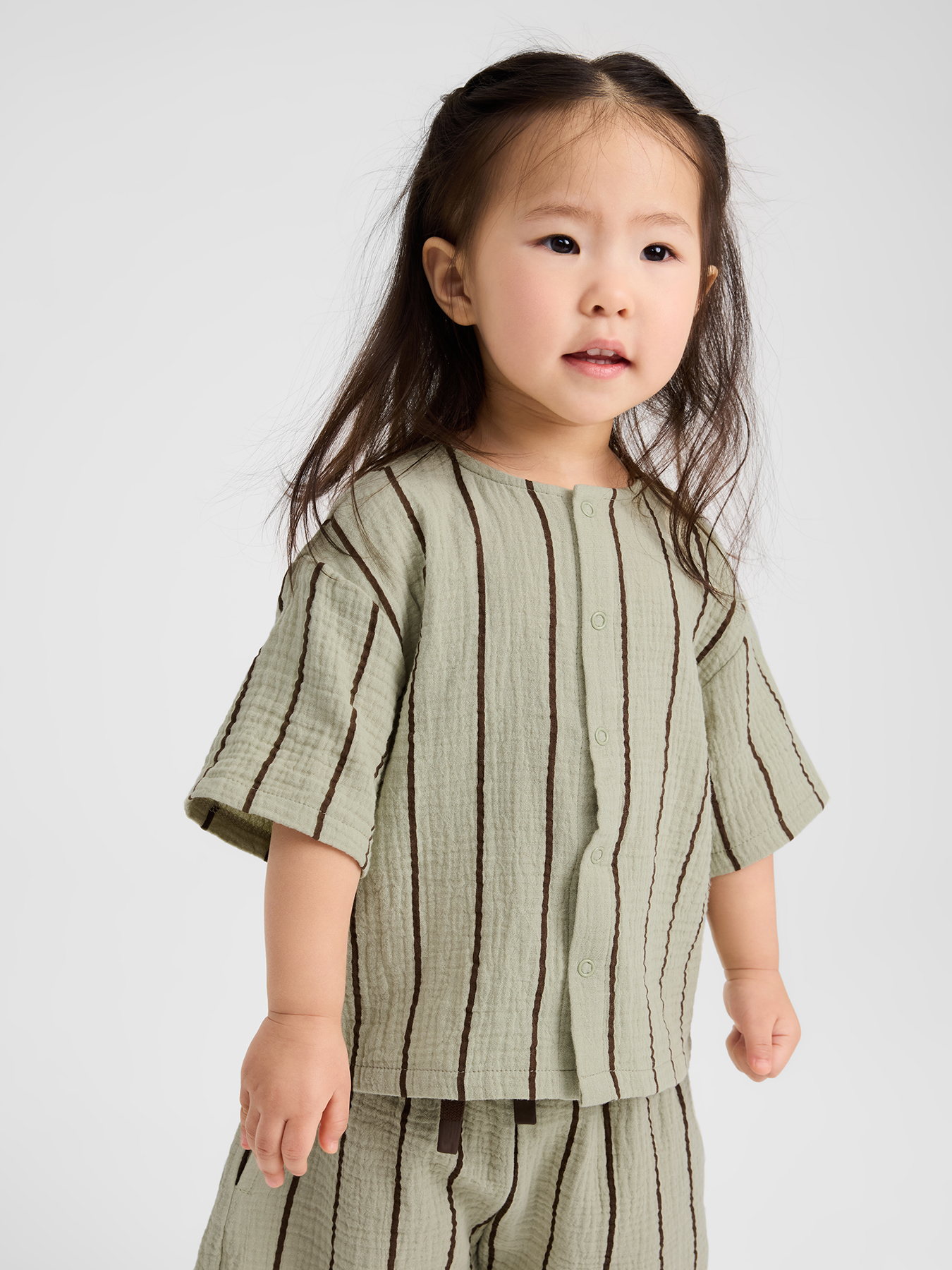 Рубашки Happy Baby модель 88271_green-with-stripes Фото