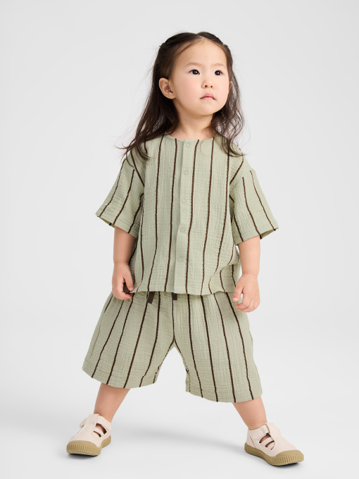 Рубашки Happy Baby модель 88271_green-with-stripes Фото