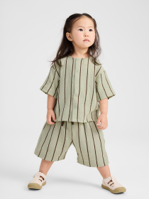 Рубашки Happy Baby модель 88271_green-with-stripes Фото