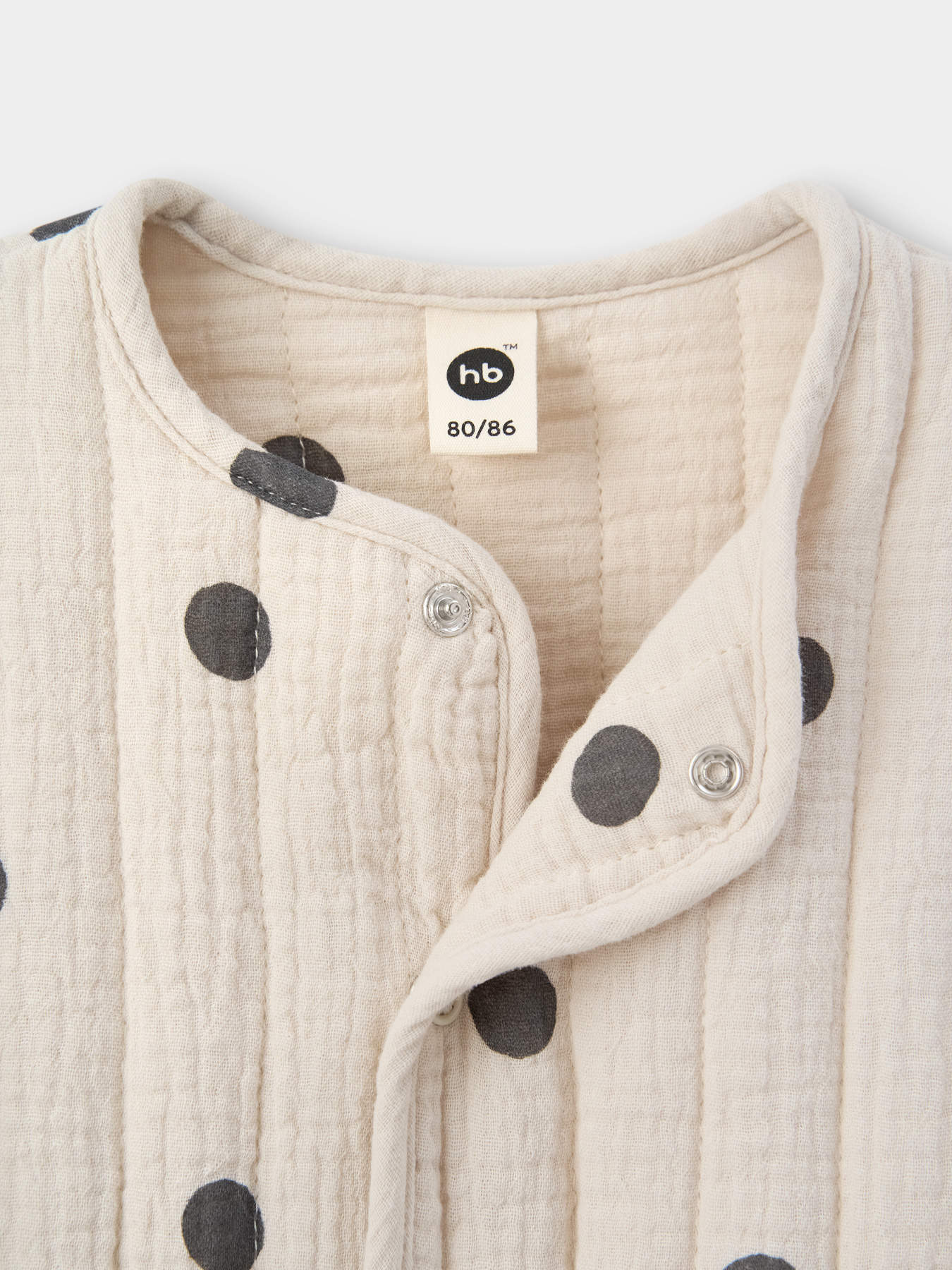 Куртки и дубленки Happy Baby модель 88270-1_beige-with-dots Фото