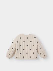 Куртки и дубленки Happy Baby модель 88270-1_beige-with-dots Фото