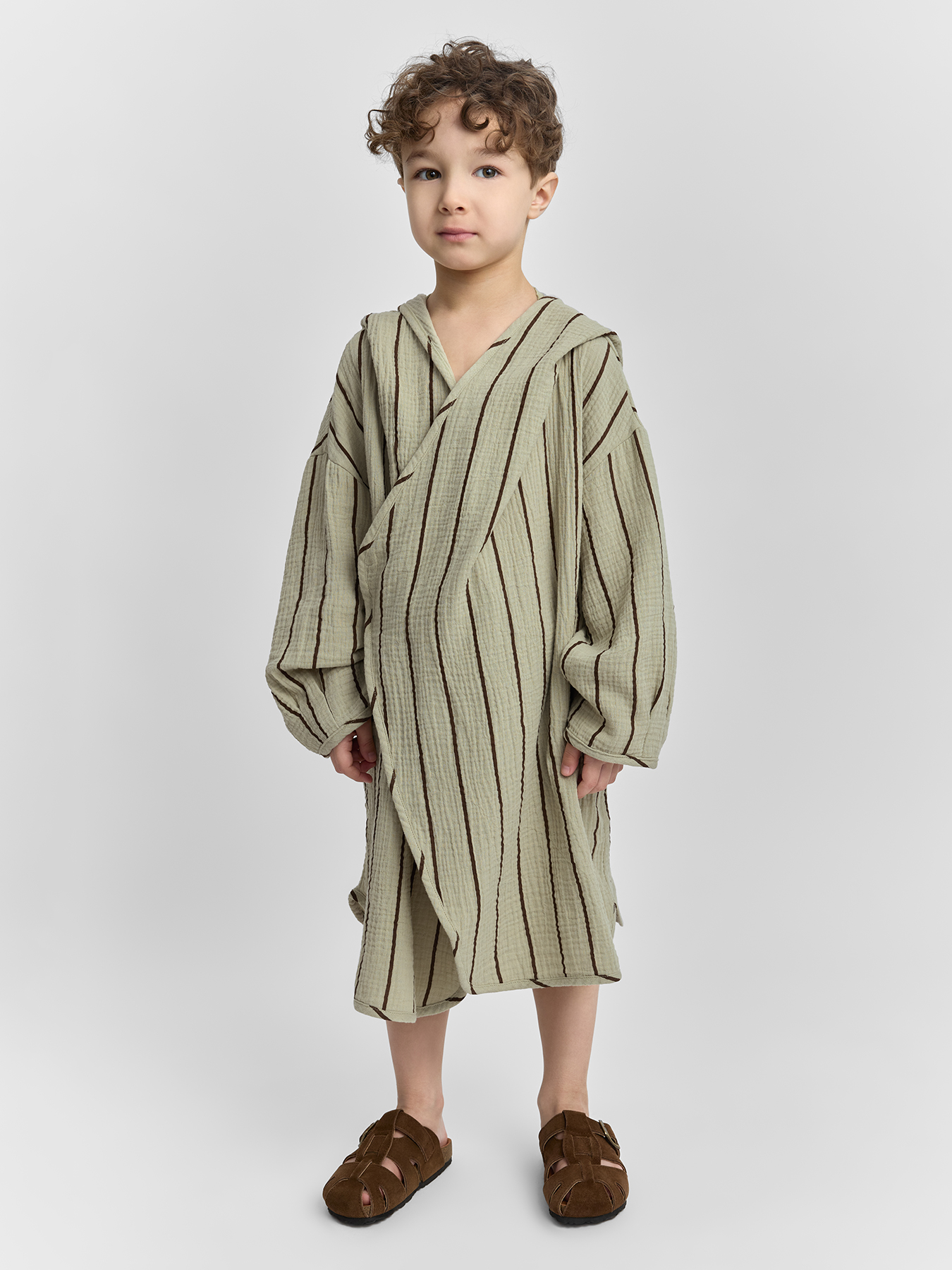 Одежда для дома и сна Happy Baby модель 88129-0_green-with-stripes Фото