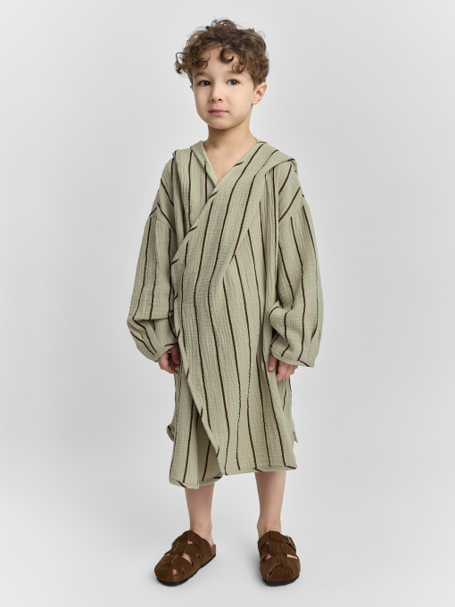 Одежда для дома и сна Happy Baby модель 88129-0_green-with-stripes Фото