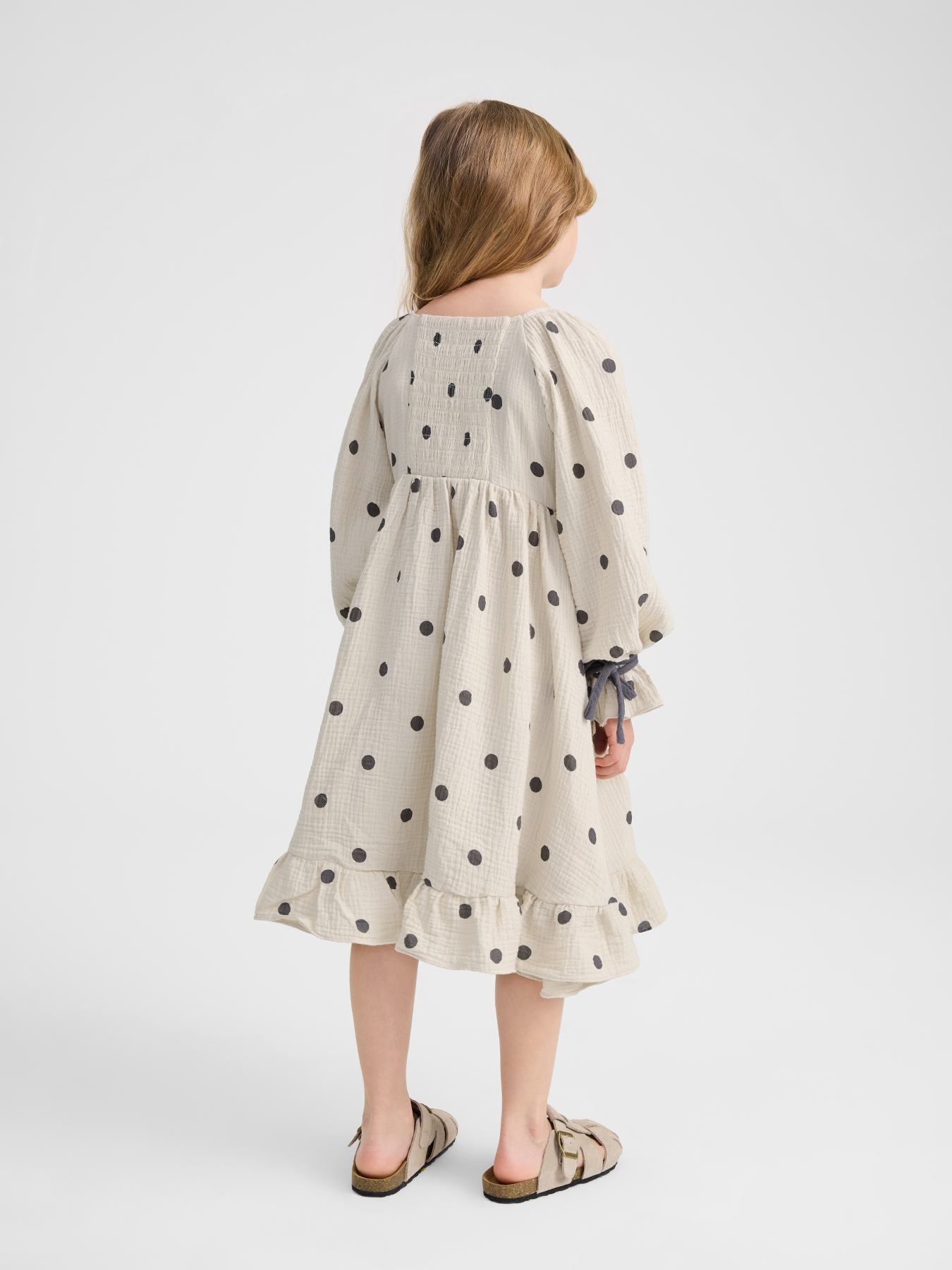 Платья Happy Baby модель 88273-1_beige-with-dots Фото