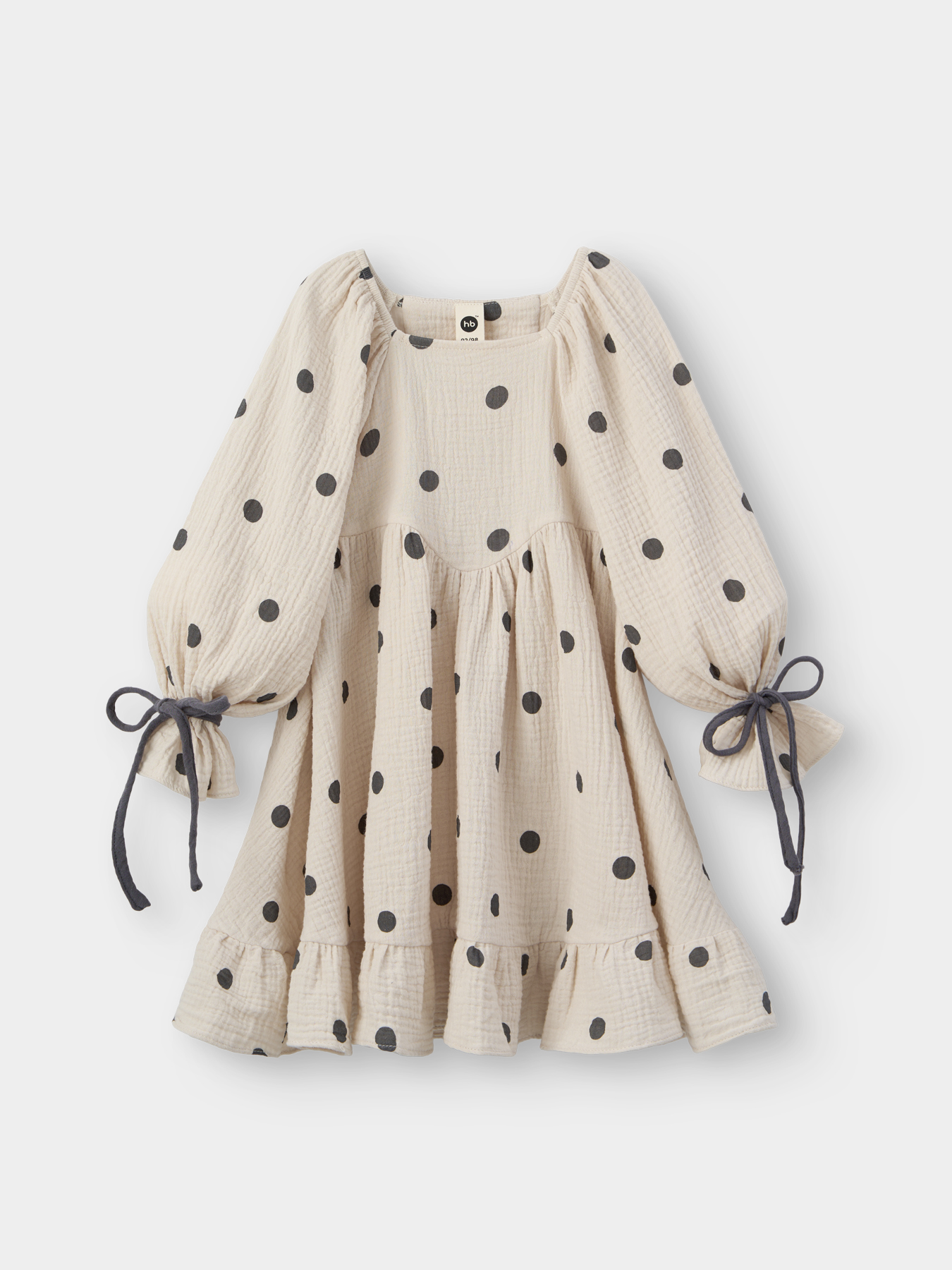Платья Happy Baby модель 88273-1_beige-with-dots Фото