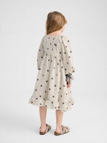 Платья Happy Baby модель 88273-1_beige-with-dots Фото