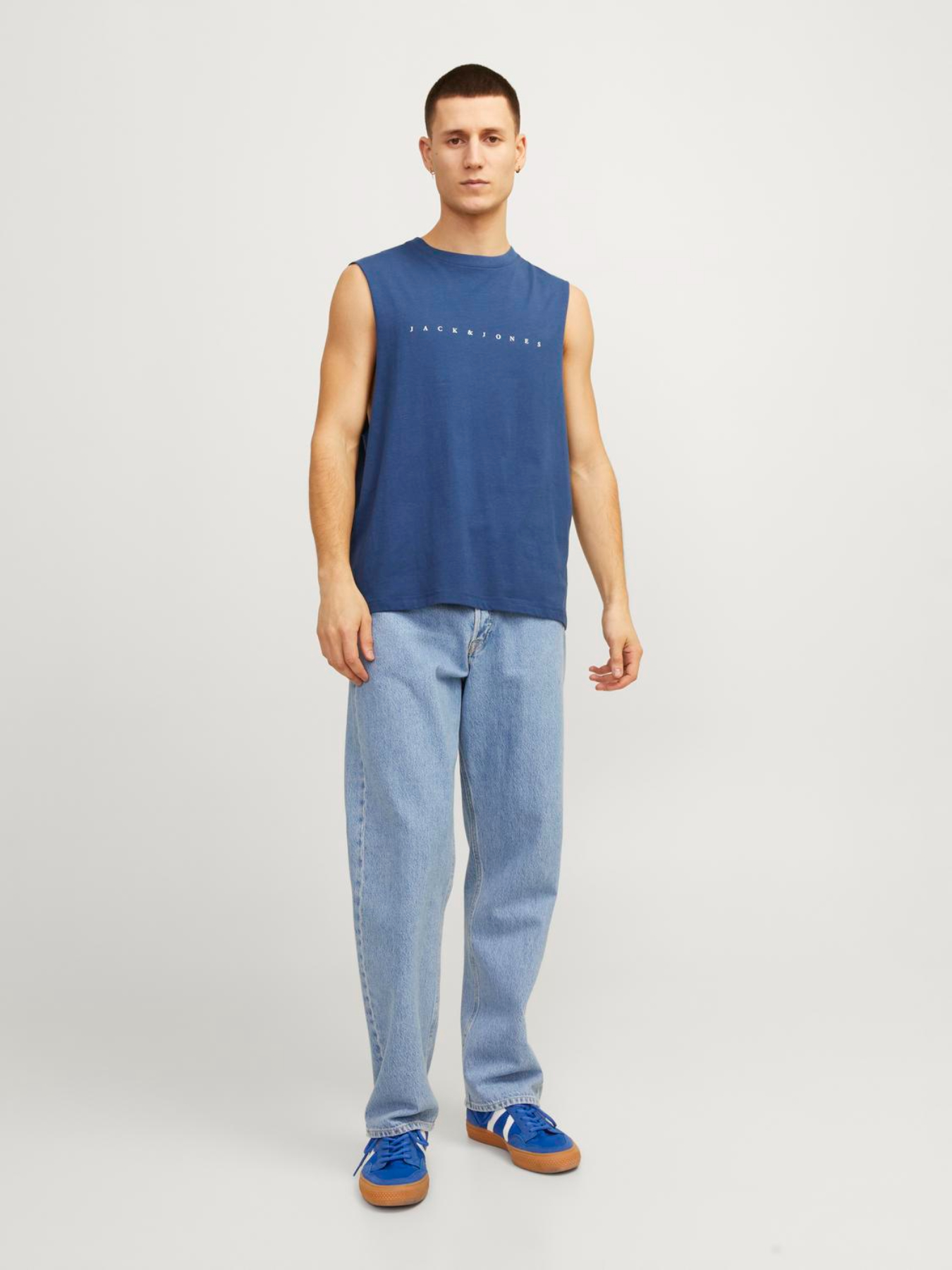 Футболки и поло JACK & JONES модель 12249131_Ensignblue Фото