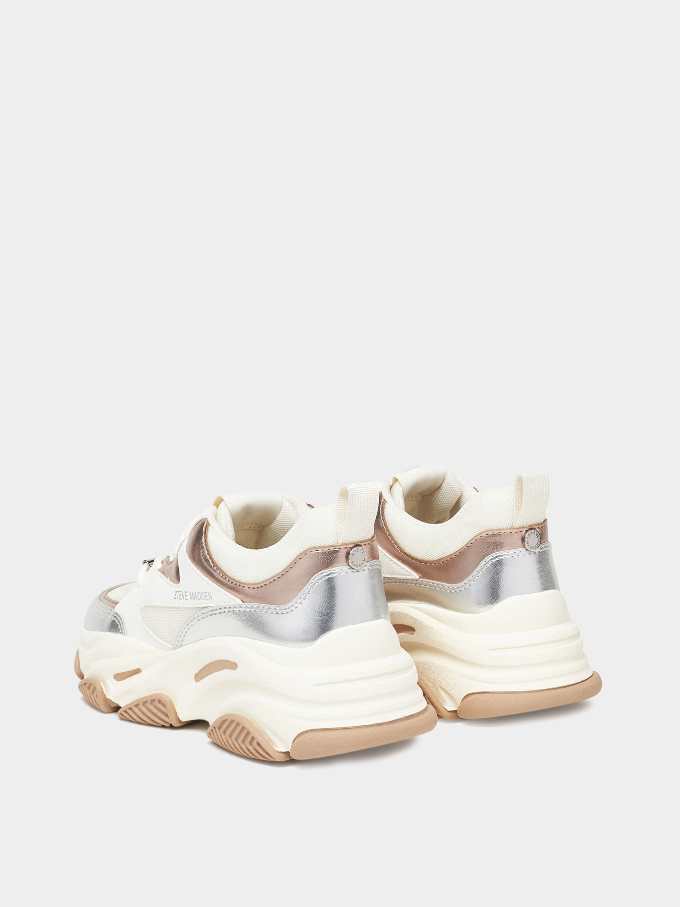 Кроссовки Steve Madden модель SM19000096 SILVER/GOLD CREAM Фото