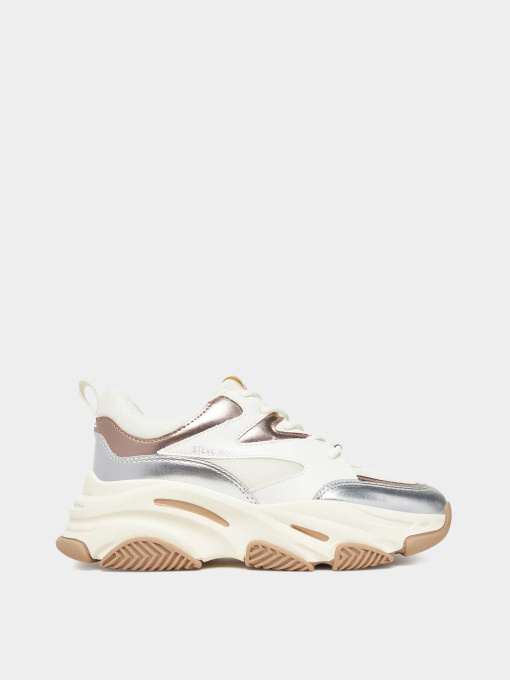 Кроссовки Steve Madden модель SM19000096 SILVER/GOLD CREAM Фото
