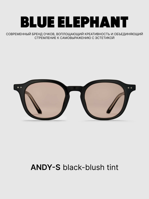 Очки BLUE ELEPHANT ANDY-S Black-Blush Tint модель CP114393 Фото