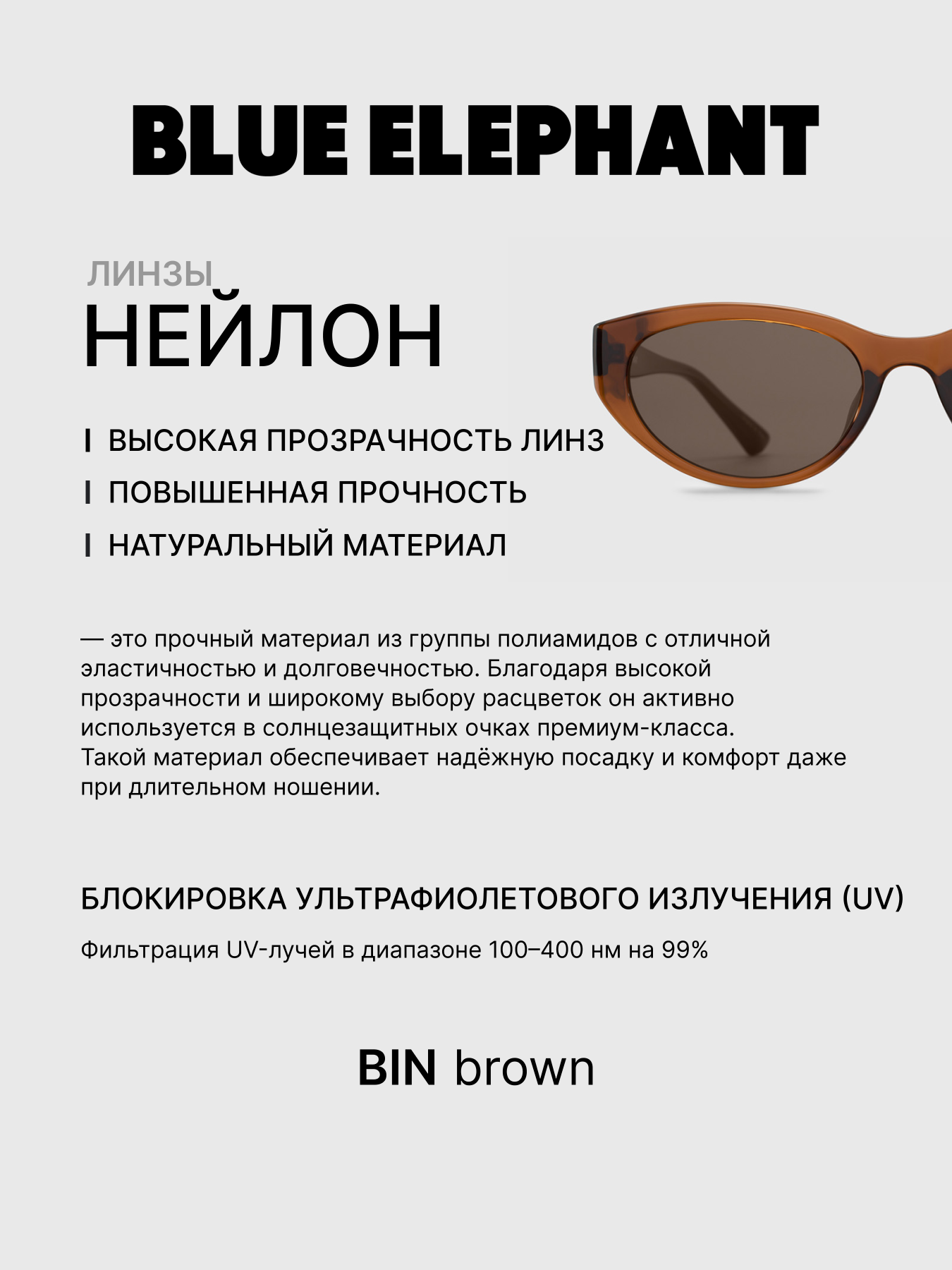 Очки BLUE ELEPHANT BIN Brown модель CP114473 Очки BLUE ELEPHANT BIN Brown модель CP114473 Фото