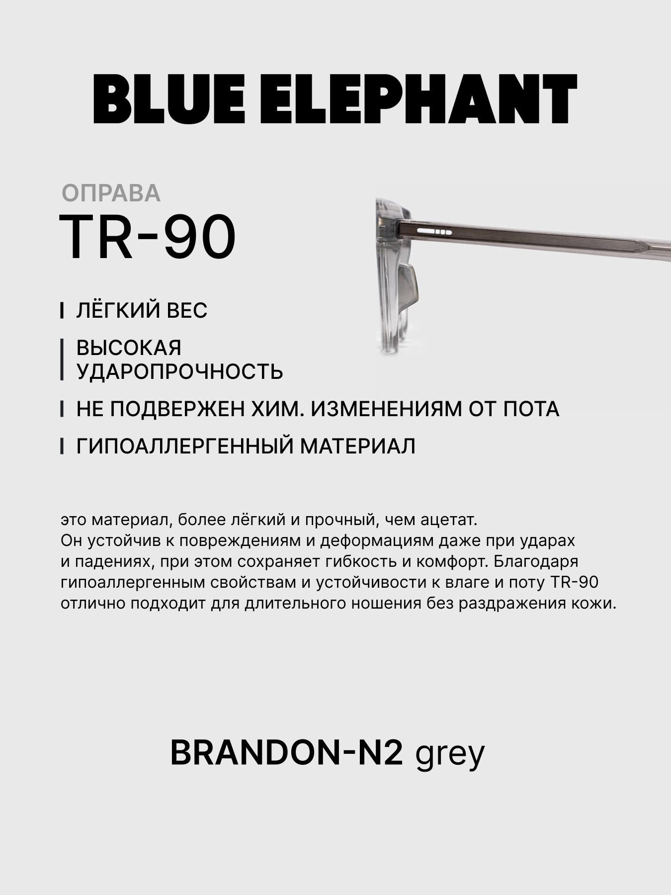Очки BLUE ELEPHANT BRANDON-N2 Grey модель CP114402 Очки BLUE ELEPHANT BRANDON-N2 Grey модель CP114402 Фото