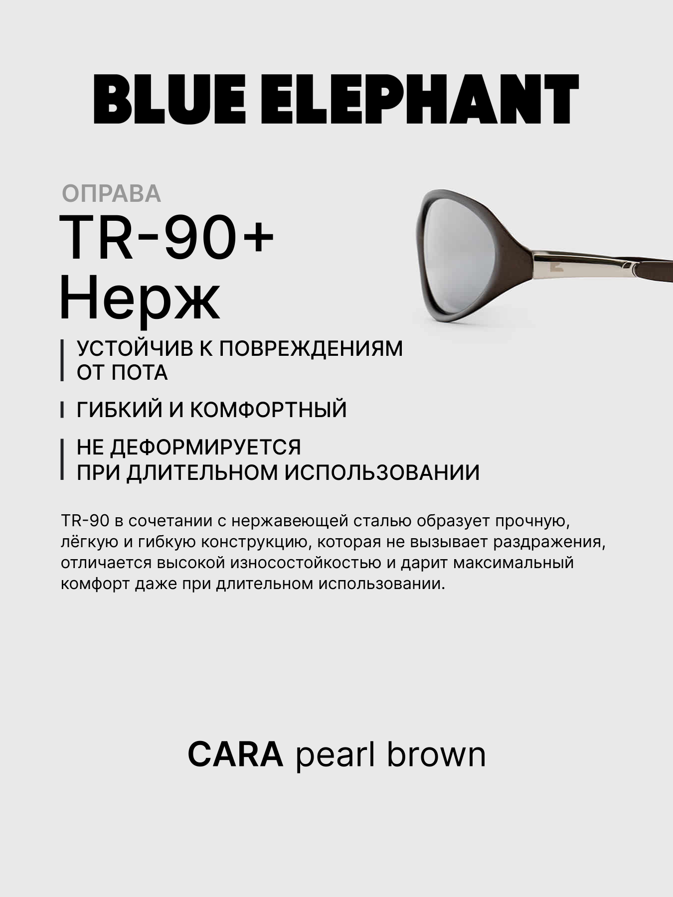 Очки BLUE ELEPHANT CARA Pearl Brown модель CP114476 Очки BLUE ELEPHANT CARA Pearl Brown модель CP114476 Фото