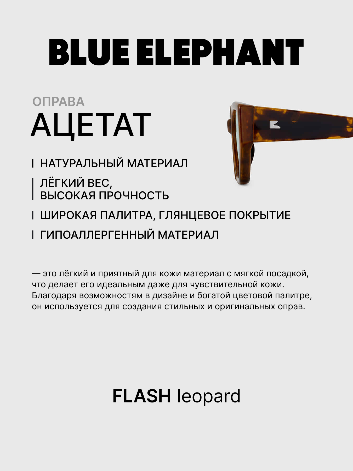 Очки BLUE ELEPHANT FLASH Leopard модель CP114530 Фото