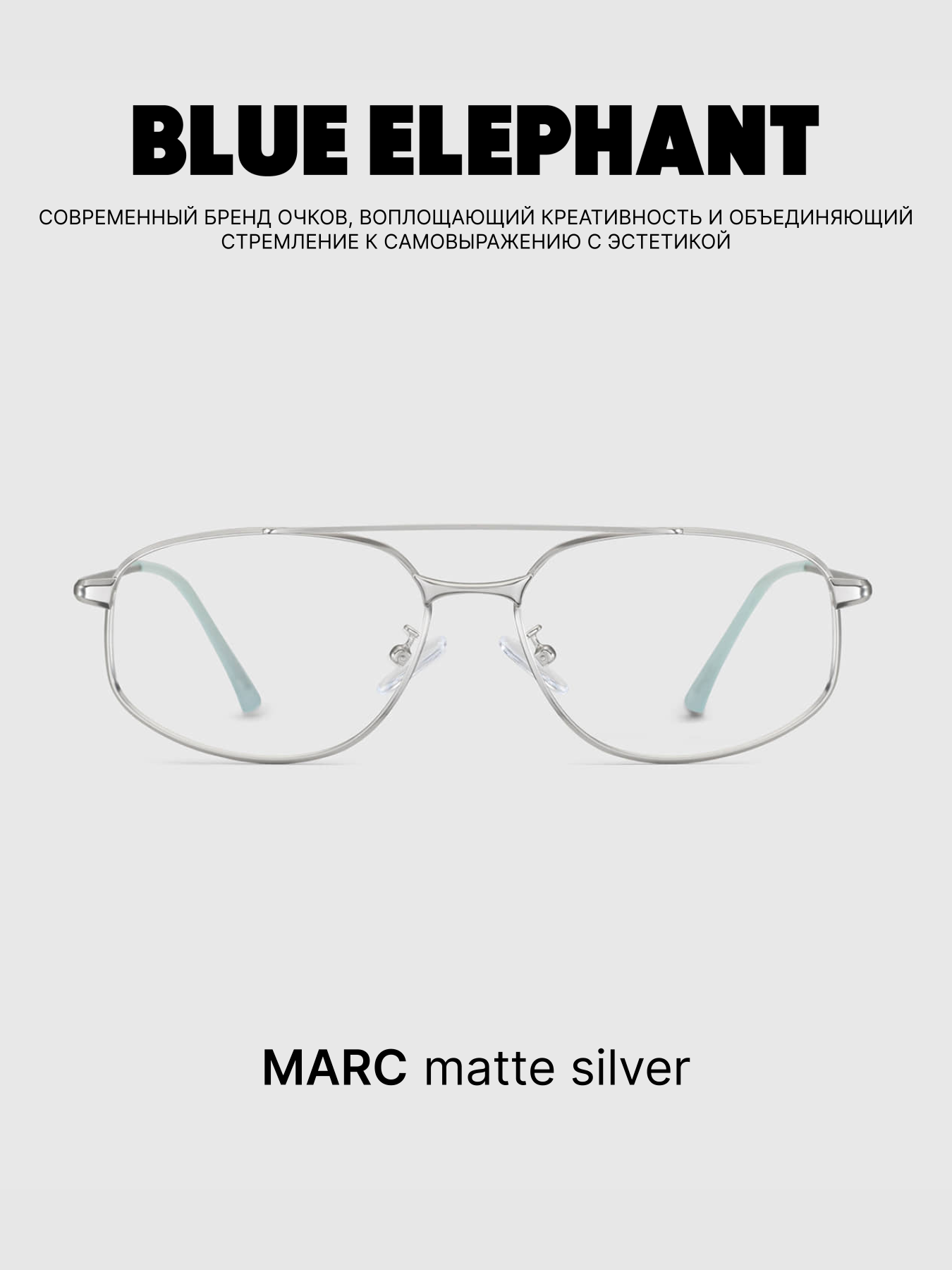 Очки BLUE ELEPHANT MARC Matte Silver модель CP114537 Очки BLUE ELEPHANT MARC Matte Silver модель CP114537 Фото