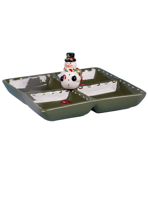 Менажница 4 секции коллекция "Christmas gift" 19*19*9,5 см 230-535 Китай Lefard модель 6907002305352 Фото