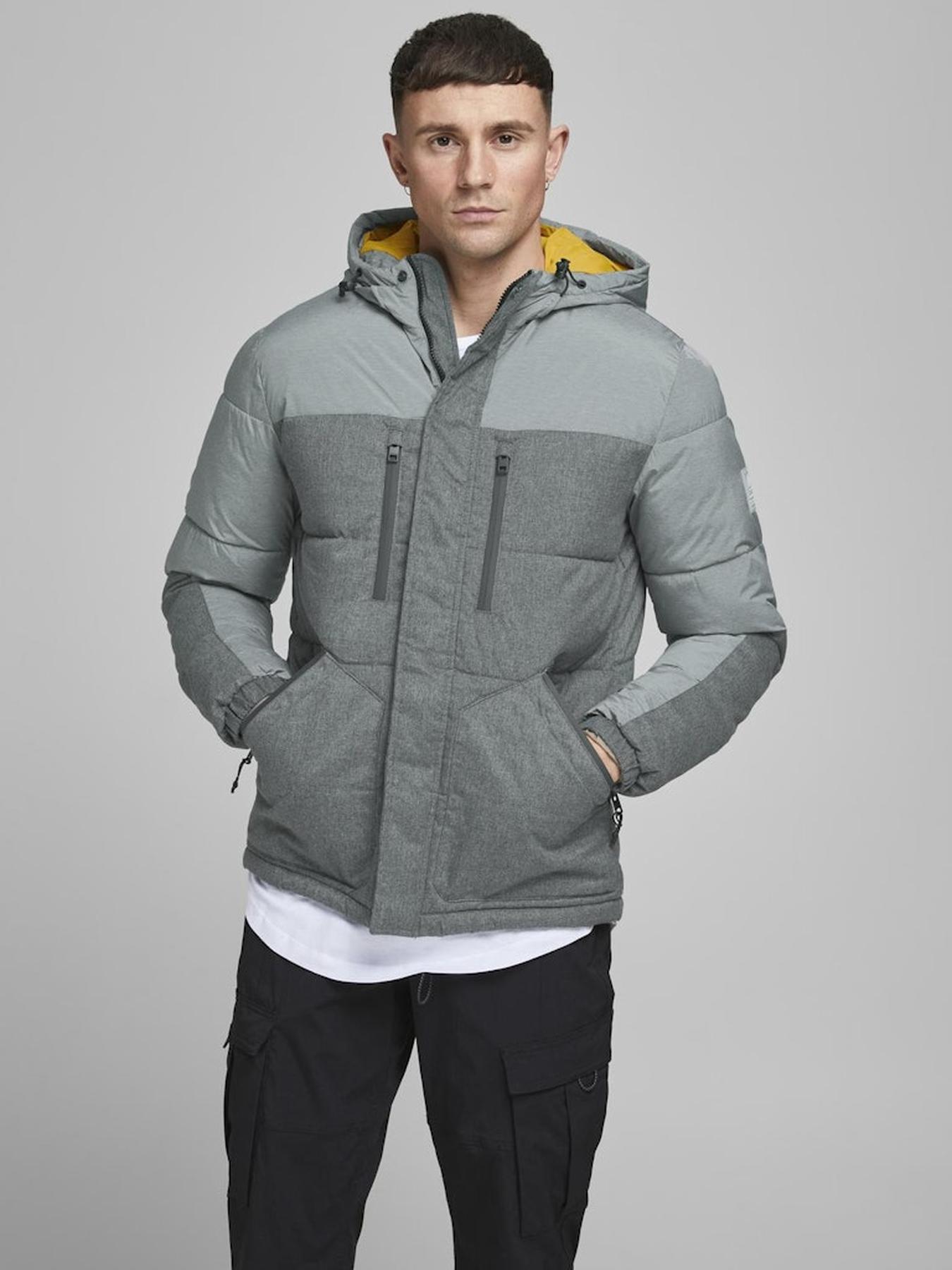 Куртки и дубленки JACK & JONES модель 12180379_LIGHTGREYMELANGE Фото