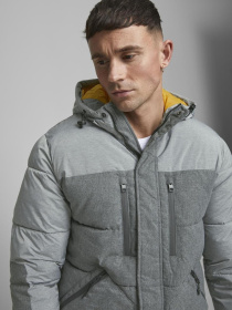 Куртки и дубленки JACK & JONES модель 12180379_LIGHTGREYMELANGE Фото