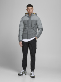 Куртки и дубленки JACK & JONES модель 12180379_LIGHTGREYMELANGE Фото