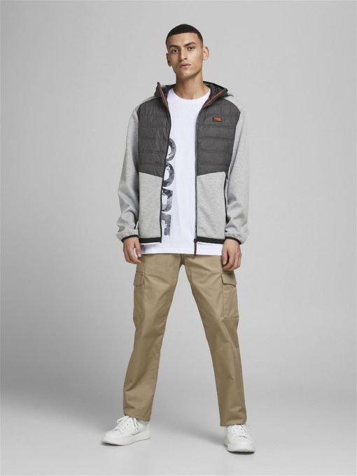 Куртки и дубленки JACK & JONES модель 12184739_LIGHTGREYMELANGE Фото