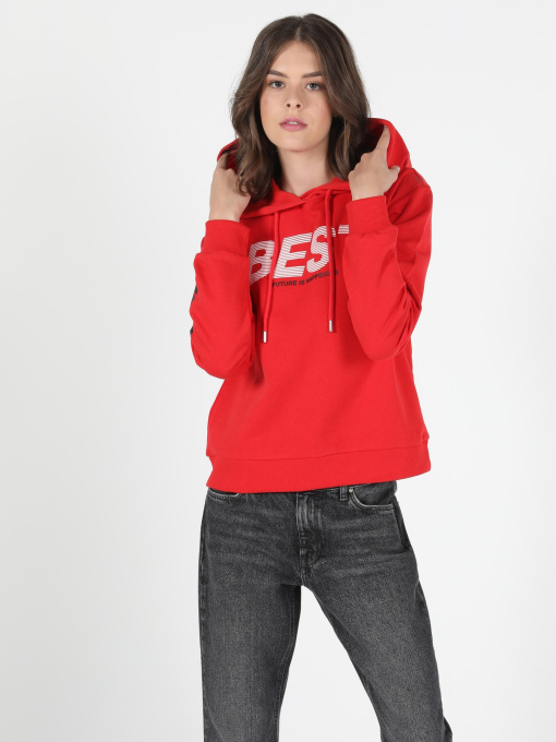 Худи и свитшоты Colin’s модель CL1050508_RED Фото
