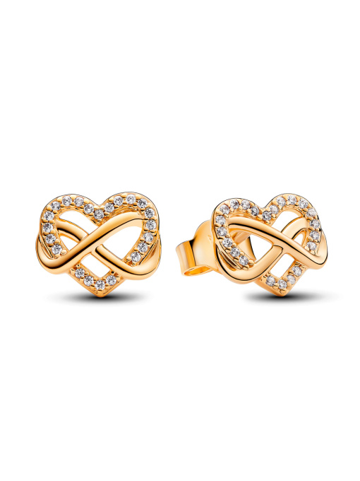 Серьги-гвоздики PANDORA Moments модель 262667C01 Фото