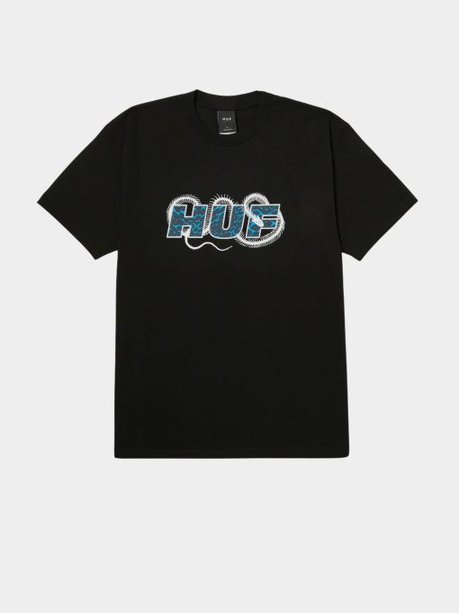 Футболкалар мен поло жейделер HUF үлгі TS02520-BLACK Фото