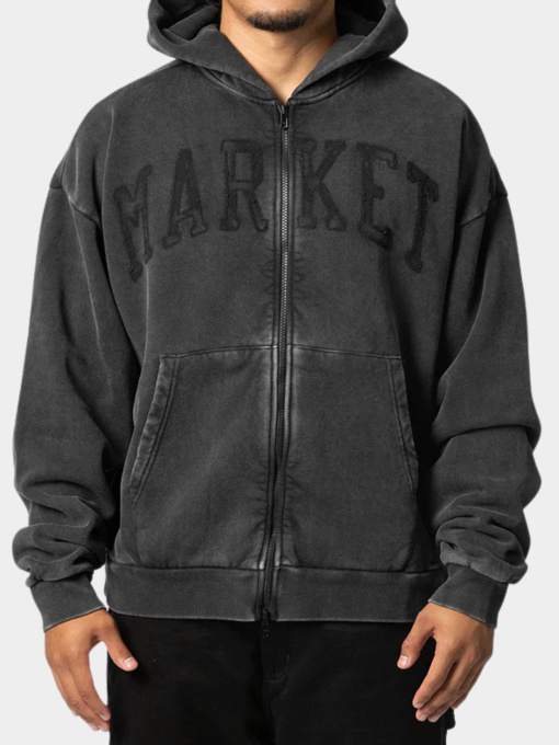 Худи и свитшоты Market модель MKT26Q1-HD0627-WASHEDBLACK Фото